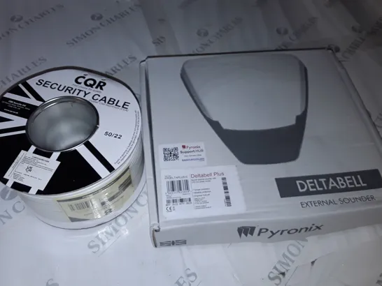 PYRONIX DELTABELL PLUS EXTERNAL SOUNDER AND CABLE