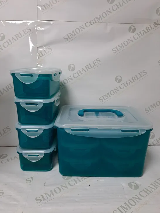 LOCK & LOCK 15 PIECE ASSORTED AIRTIGHT FOOD STORAGE CONTAINERS