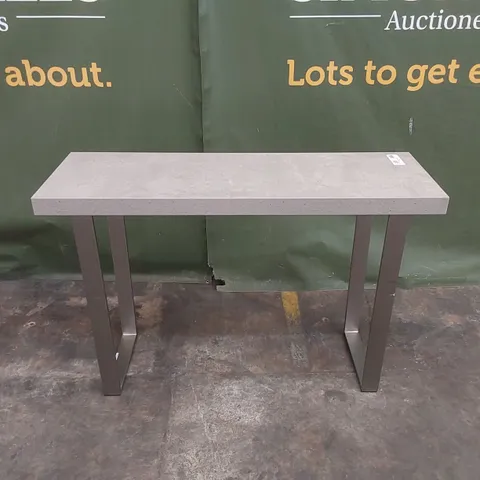 CONTEMPORARY MINIMALIST CONCRETE EFFECT CONSOLE TABLE