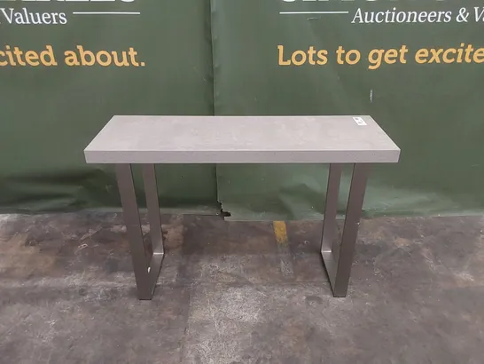 CONTEMPORARY MINIMALIST CONCRETE EFFECT CONSOLE TABLE