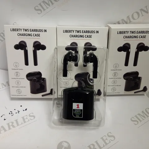 LOT OF 3 LIBERTY TWS EARBUDS WITH CHARGING CASE