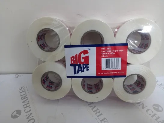 36 BIG TAPE LOW NOISE FRAGILE TAPE ROLLS (48mm x 150m)