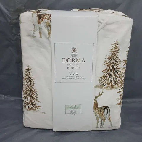 DORMA STAG KING SIZE DUVET COVER SET