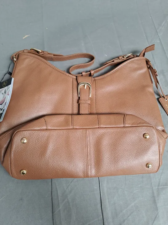 ASHWOOD LUXURY LEATHER BROWN HAND BAG