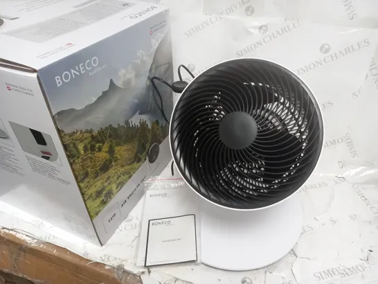 BOXED BONECO HEALTHY AIR - AIR SHOWER FAN WITH INSTRUCTIONS -MODEL F210