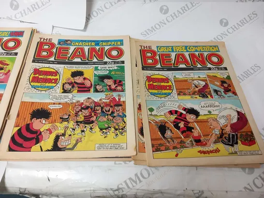 COLLECTION OF ASSORTED BEANO COMICS FROM 1989