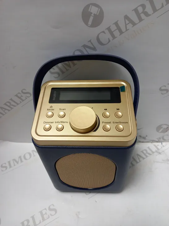 MAJORITY LITTLE SHELFORD - DAB/DAB+ DIGITAL & FM RADIO - PORTABLE WIRELESS - BLUETOOTH - STEREO SOUND - DUAL ALARM CLOCK - LEATHER EFFECT FINISH - M