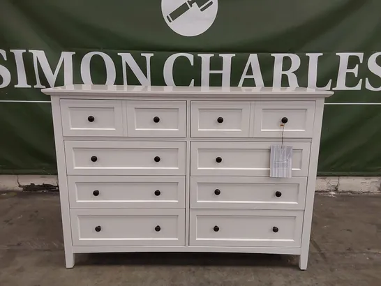 GRACE EIGHT DRAWER DRESSER IN SNOWFALL WHITE (1 ITEM)