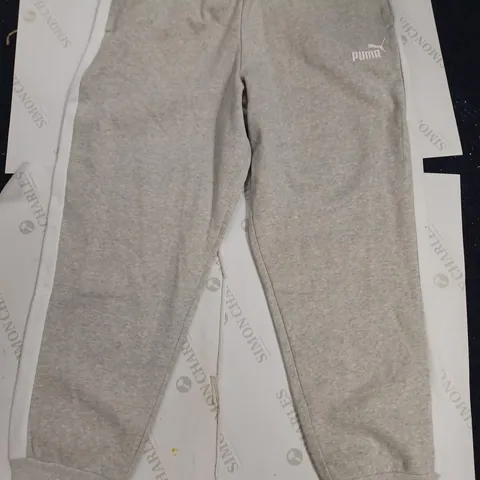 PUMA SWEAT JOGGERS GREY/WHITE - WHITE/GREY