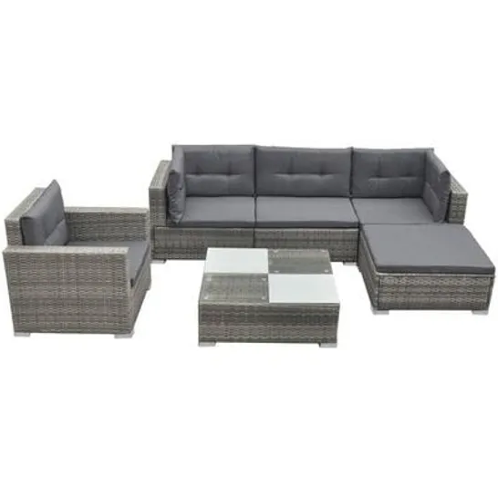 BOXED VIDAXL 6 PIECE GARDEN LOUNGE SET (3 BOXES)