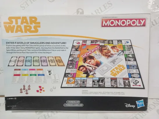 HASBRO GAMING STAR WARS MONOPOLY BOARD GAME