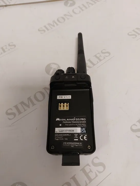 MIDLAND G15 PRO TRANSCEIVER 