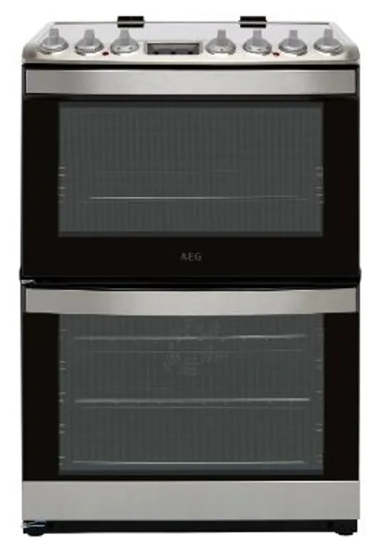 AEG DOUBLE OVEN COOKER WITH 4 ZONE INDUCTION HOB STAINLESS STEEL Model CIB6732ACM RRP £934