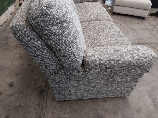 QUALITY BRITISH DESIGNER G PLAN SEATTLE THREE SEATER SOFA REMCO SLATE FABRIC 