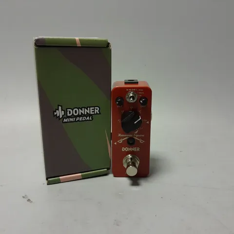 BOXED DONNER OCTAVE GUITAR PEDAL EC966 IN RED