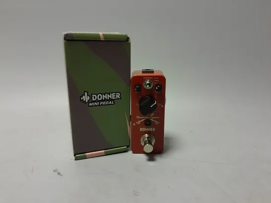 BOXED DONNER OCTAVE GUITAR PEDAL EC966 IN RED