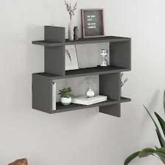 BOXED PARALEL BOOKCASE IN GREY