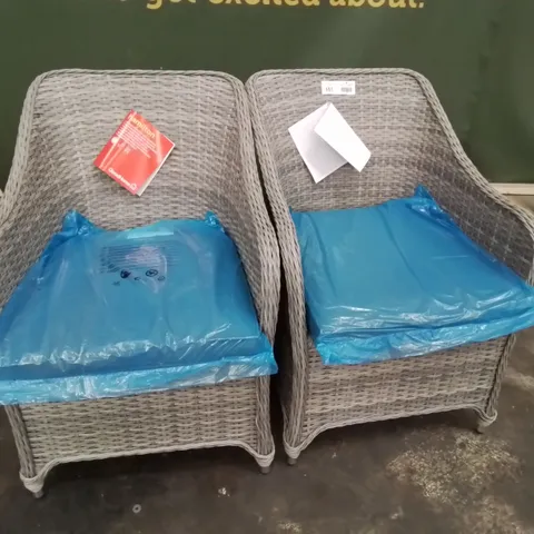 PAIR OF GOODHOME HAMILTON PATIO ARMCHAIRS