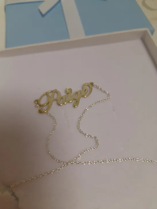 STERLING SILVER ITALIC PERSONALISED NECKLACE RRP £26