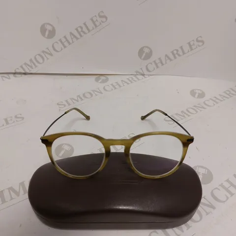 LONDON RETRO ALBION GREEN HORN UNISEX EYEGLASSES 