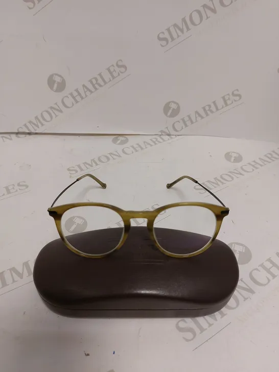 LONDON RETRO ALBION GREEN HORN UNISEX EYEGLASSES 