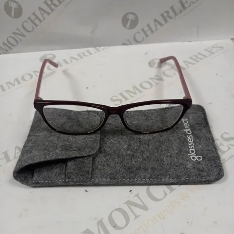 ELLA BURGUNDY/PINK CAT EYE PRESCRIPTION GLASSES 