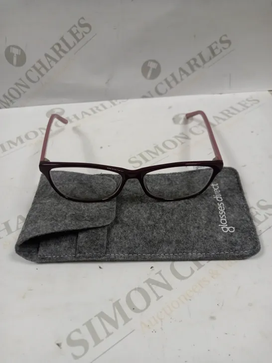 ELLA BURGUNDY/PINK CAT EYE PRESCRIPTION GLASSES 