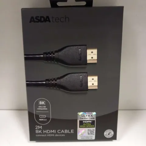 FOUR BRAND NEW BOXED TECH 2M 8K HDMI CABLES