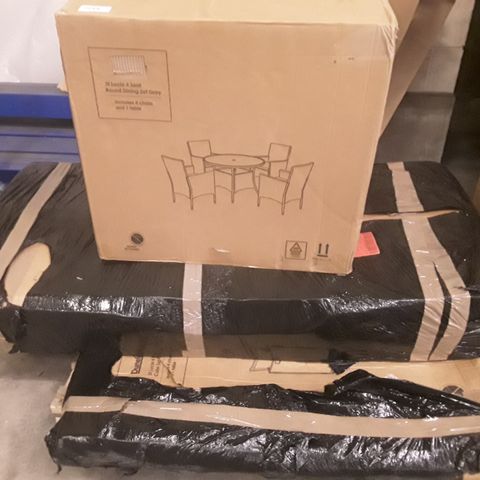 LOT OF ST LUCIA OUTDOOR DINING SET PARTS