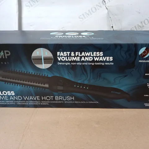 BOXED REVAMP PROGLOSS VOLUME AND WAVE HOT BRUSH