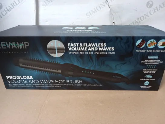 BOXED REVAMP PROGLOSS VOLUME AND WAVE HOT BRUSH