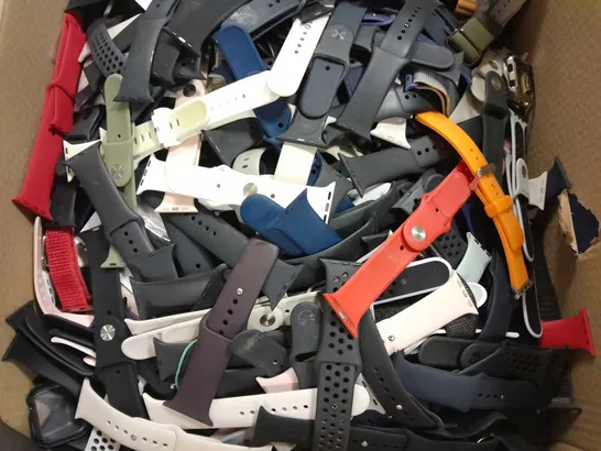 APPROXIMATELY 100 LOOSE SMART WATCH BANDS/STRAPS FOR VARYING MAKES AND MODELS