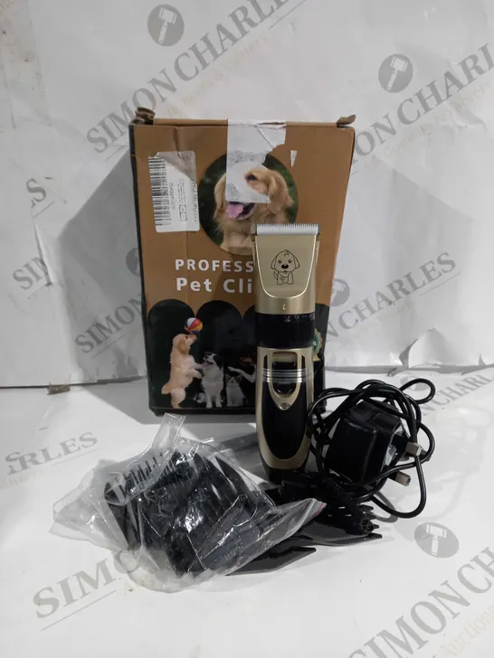 BOXED PROFESSIONAL RECHARGEABLE PET HAIR CLIPPERS 