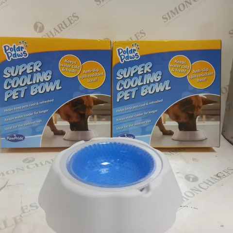 2 X BOXED SUPER COOLING PET BOWL