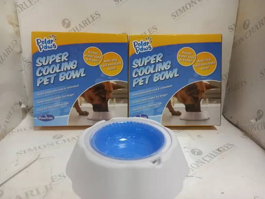 2 X BOXED SUPER COOLING PET BOWL