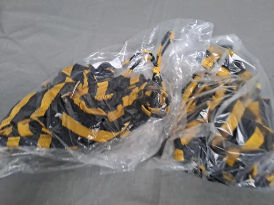 BOX OF APPROX 30 ASSORTED GOLD STRIPE BIKINIS- SIZES VARY 