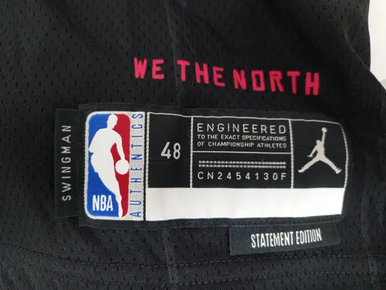 TORONTO RAPTORS WE THE NORTH NBA JERSEY IN BLACK/RED - L