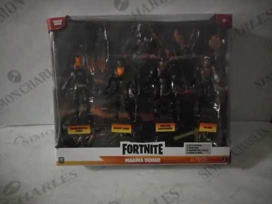 BOXED FORTNITE SQUAD MODE MOLTEN LEGENDS FIGURES RRP £35