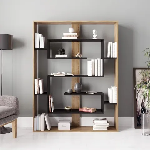 BOXED ESTEBAN MODERN BOOKCASE/SHELVING UNIT 