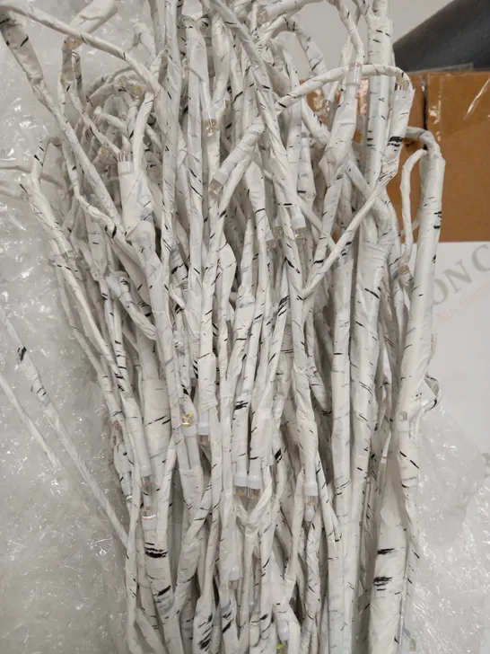 DESIGNER 7FT WHITE BIRCH TREE BRIGHT WHITE LED - COLLECTION ONLY