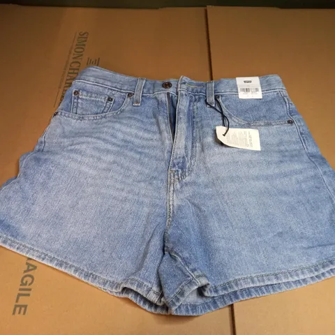 LEVIS HIGH LOOSE DENIM SHORTS - SIZE 27