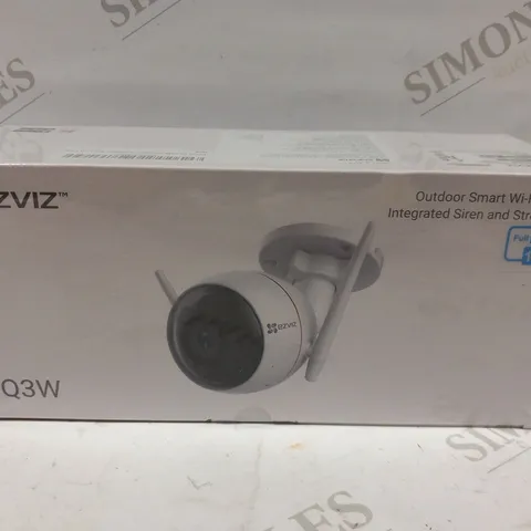 BOXED EZVIZ CTQ3W OUTDOOR SMART WI-FI CAMERA INTEGRATED SIREN AND STROBE LIGHT