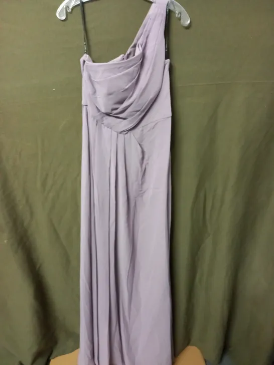 SORELLA VITA PURPLE ONE SHOULDER OCCASONAL DRESS - UK 14