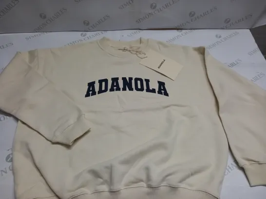 ADANOLA VARSITY OVERSIZED SWEATSHIRT - S