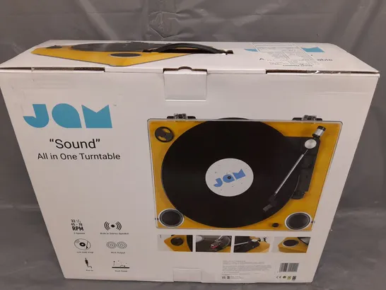 BOXED JAM 'SOUND' ALL-IN-ONE TURNTABLE 