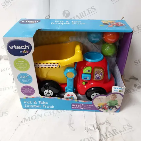 BRAND NEW BOXED VTECH BABY PUT AND TAKE DUMPER TRUCK 6-36 MONTHS
