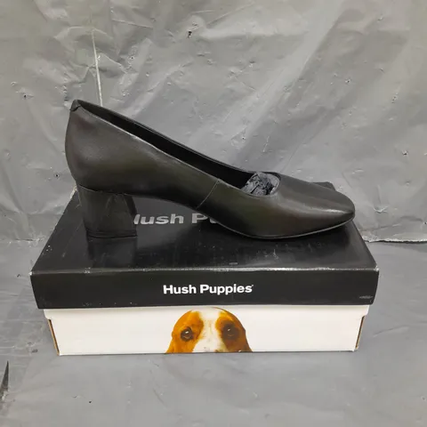 HUSH PUPPIES LADIES COURT SHOES BLACK SIZE 8