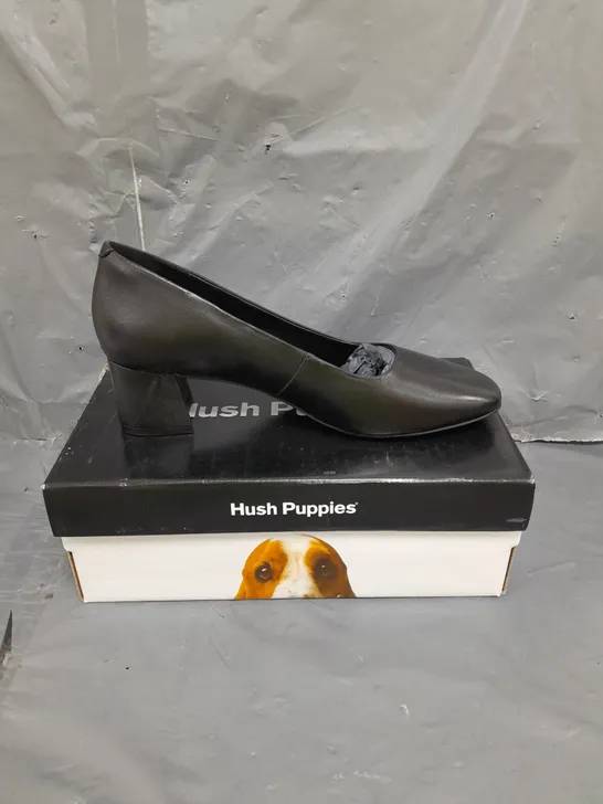 HUSH PUPPIES LADIES COURT SHOES BLACK SIZE 8