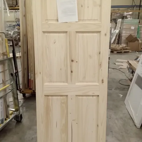 PACKAGED 2050 X 825MM 6 PANNEL KNOTTY PINE INTERNAL DOOR