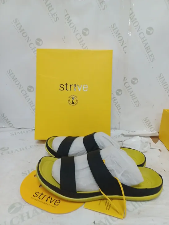 STRIVE LEATHER STAP SANDALS SIZE 7